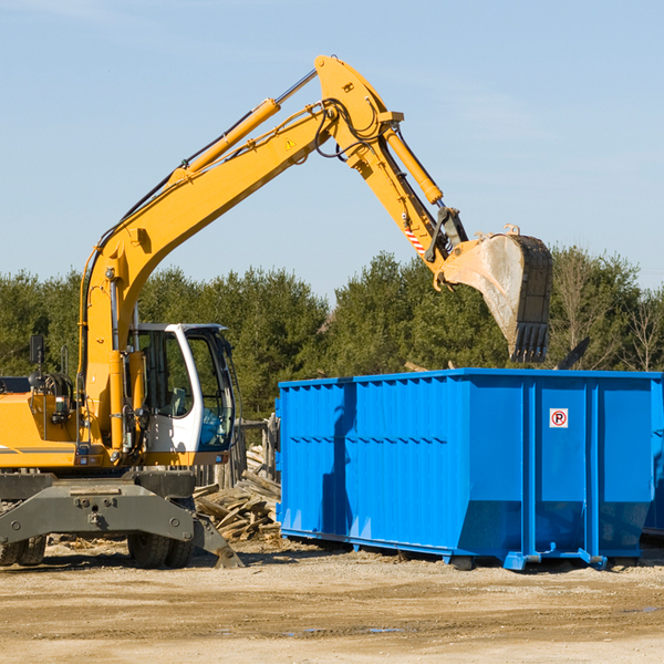 how many times can i have a residential dumpster rental emptied in Green Pond AL